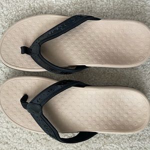 Vionic Sandals with Black laser cut strap